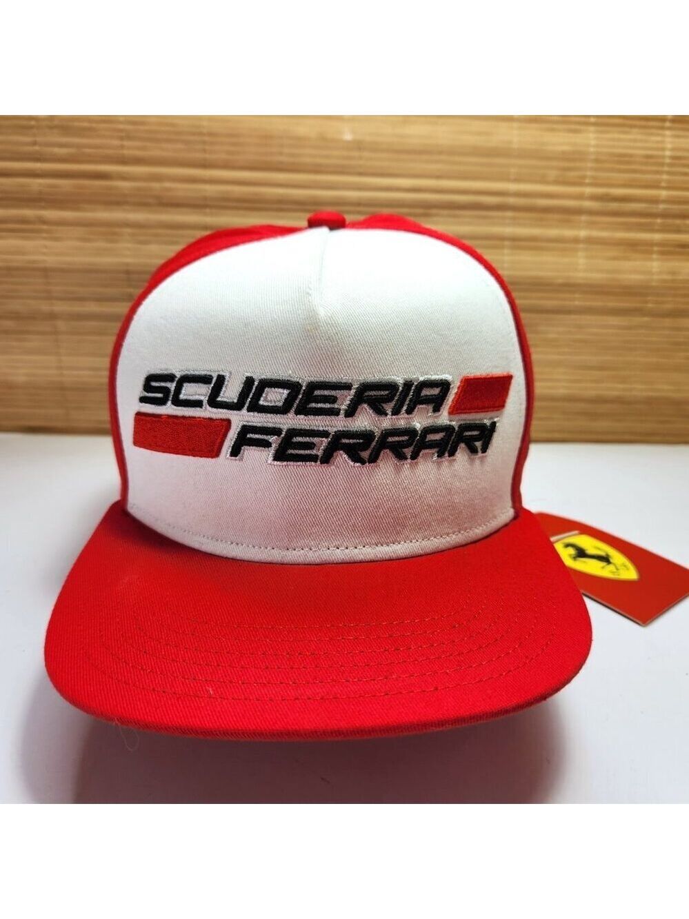 NWT Official Scuderia Ferrari Kids Hat Cap Red White